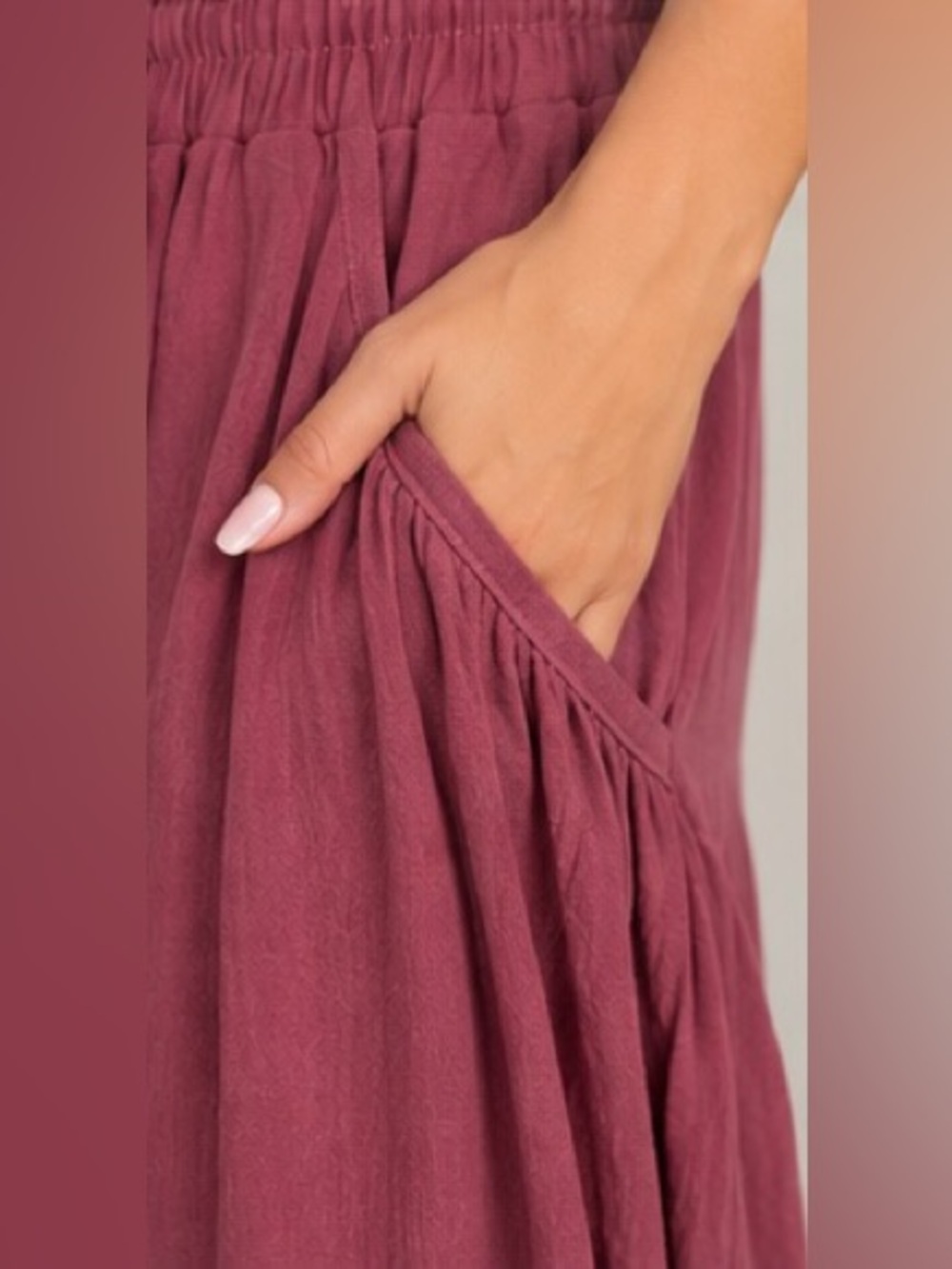 Easel Wide Leg Harem Genie Pants with Pockets - Large - NWT - Picture 6 of 12